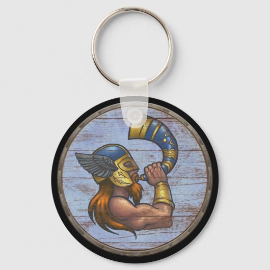 Porte-clés Viking Shield Keychain - Heimdallr (Recto)