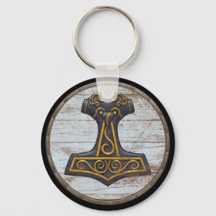 Porte-clés Viking Shield Keychain - Thor's Hammer