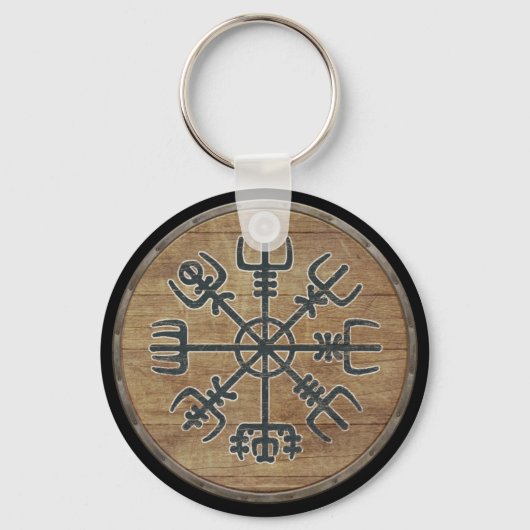 Porte-clés Viking Shield Keychain - Vegvisir (Recto)