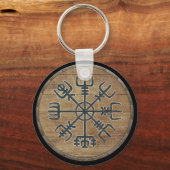 Porte-clés Viking Shield Keychain - Vegvisir (Recto)