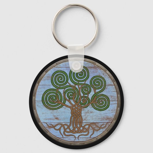 Porte-clés Viking Shield Keychain - Yggdrasil (Recto)