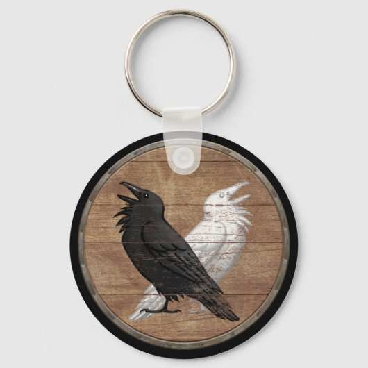 Porte-clés Viking Shield Porte - clé - Odin's Ravens (Recto)