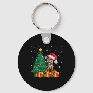 Porte-clés Vilain Africain Sauvage Père Noël Lumières Chien L