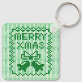 Porte-clés Vilain chandail motif sonneries cloches et Joyeux  (Dos)