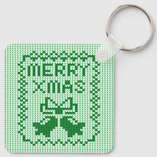 Porte-clés Vilain chandail motif sonneries cloches et Joyeux (Dos)
