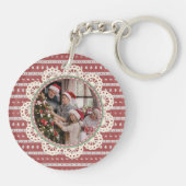 Porte-clés Vilain Noël Chic rouge Circle (Dos)