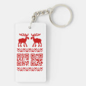 Porte-clés Vilain Sweater QR Code Bonne année! (Dos)