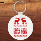 Porte-clés Vilain Sweater QR Code Bonne année! (Recto)