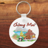 Porte-clés Ville célèbre de Chiang Mai, Thaïlande (Recto)