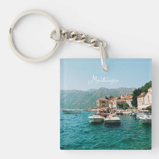 Porte-clés Ville côtière de Perast, Monténégro (Devant)