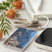 Porte-clés Ville de Hallstatt dans la neige en hiver (Devant droit)