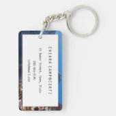 Porte-clés Ville de Hallstatt dans la neige en hiver (Dos)