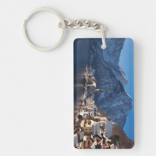 Porte-clés Ville de Hallstatt dans la neige en hiver