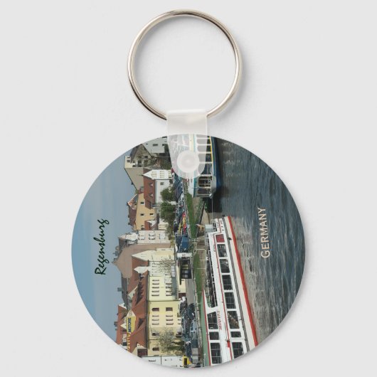 Porte-clés Ville de Ratisbonne Allemagne (Recto)