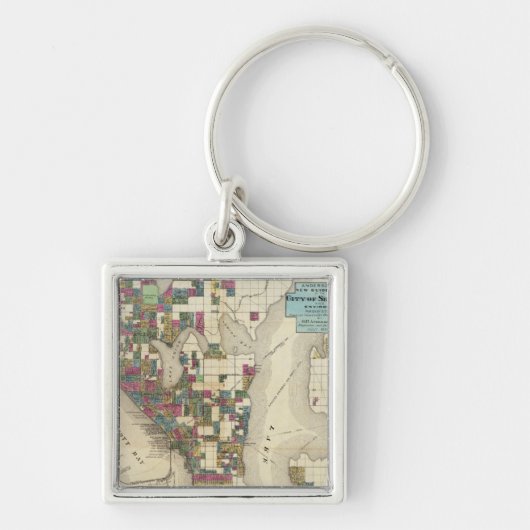 Porte-clés Ville De Seattle Et Environs (Devant)