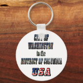 Porte-clés Ville de Washington dans le district de Columbia U (Recto)