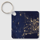 Porte-clés Ville Des États-Unis La Nuit. (Recto)