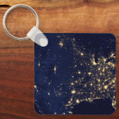 Porte-clés Ville Des États-Unis La Nuit. (Recto)