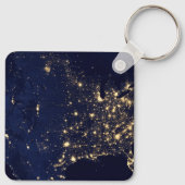 Porte-clés Ville Des États-Unis La Nuit. (Dos)