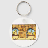 Porte-clés Ville du désert du Moyen-Orient à travers l'Arc an (Verso)