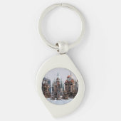 Porte-clés Ville futuriste (Devant)