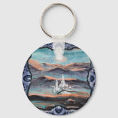 Porte-clés Ville lumière future (Recto)