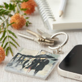 Porte-clés Ville sous la pluie (Devant Droit)