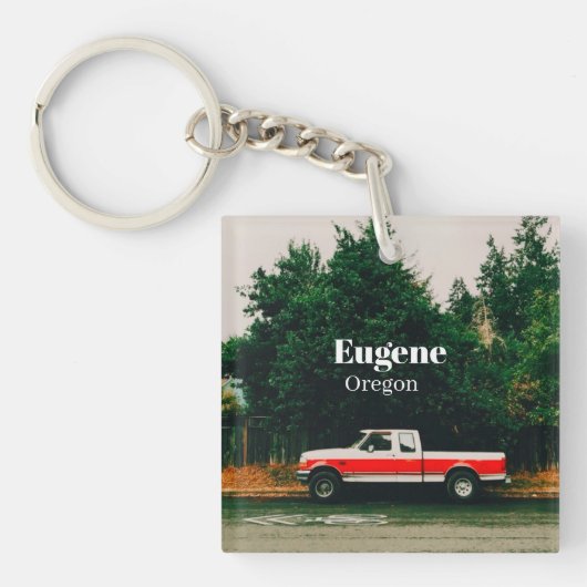 Porte-clés Ville universitaire d'Eugene - Oregon (Devant)