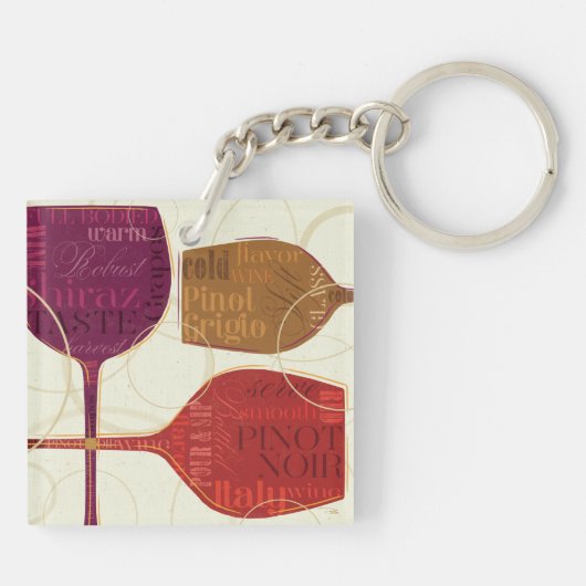 Porte-clés Vin coloré (Dos)