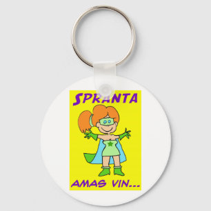 Porte-clés vin d'amas d'espéranto de spranta