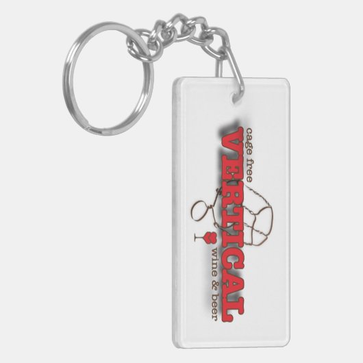 Porte-clés Vin et bière de la verticale | (Devant gauche)