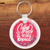 Porte-clés Vin Hustle café Répétition (Recto)