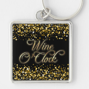 Porte-clés Vin O'Clock Gold Sparkle