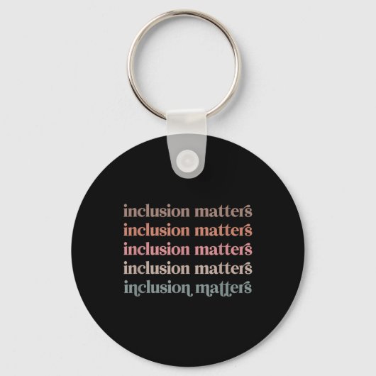 Porte-clés Vinatge Inclusion S Diversité Positive (Recto)