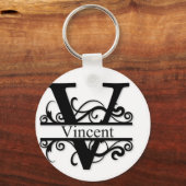 Porte-clés Vincent V Monogramme (Recto)
