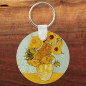 Porte-clés Vincent Van Gogh 12 Tournesols Impressionniste (Recto)