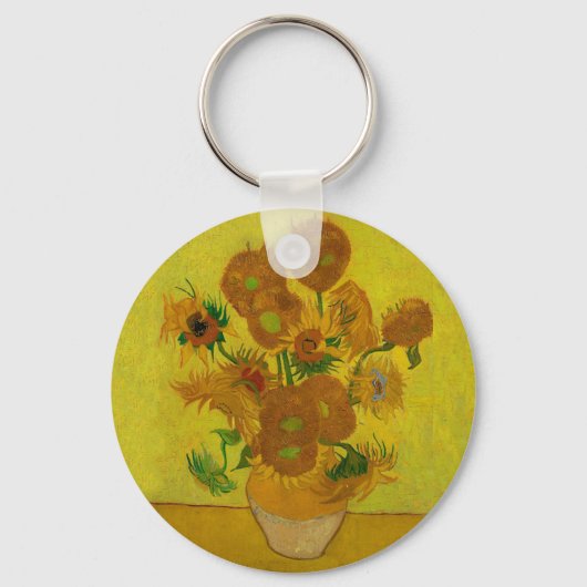 Porte-clés Vincent Van Gogh 15 Peinture de tournesols (Recto)