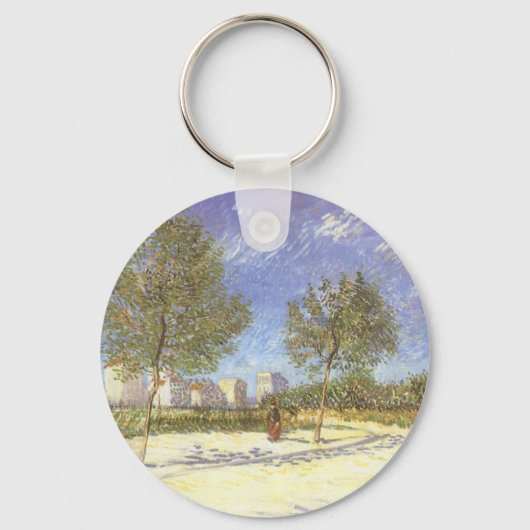 Porte-clés Vincent van Gogh - À la périphérie de Paris (Recto)