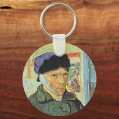 Porte-clés Vincent van Gogh - Autoportrait avec l'oreille ban (Recto)