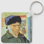 Porte-clés Vincent van Gogh - Autoportrait avec l'oreille ban (Dos)