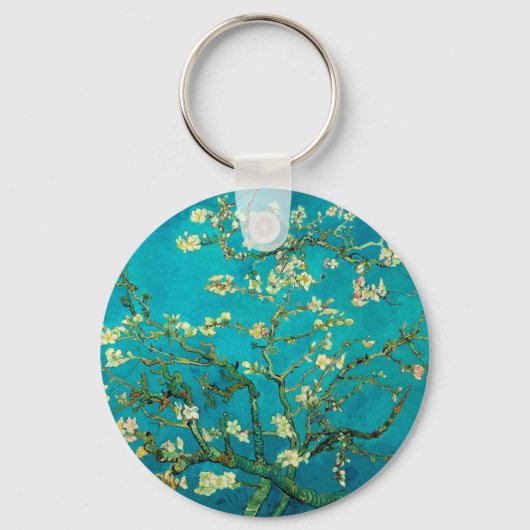 Porte-clés Vincent Van Gogh Blossoming Almond Tree Floral Art (Recto)