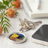 Porte-clés Vincent Van Gogh - Café Terrasse En Nuit Art (Côté)