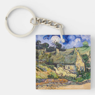 Porte-clés Vincent Van Gogh - Chaumières à Cordeville