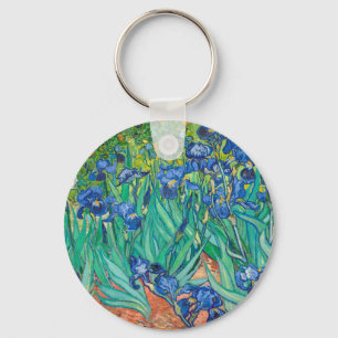 Porte-clés Vincent Van Gogh Irises Floral Art Vintage