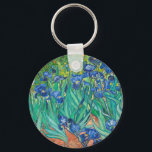 Porte-clés Vincent Van Gogh Irises Floral Vintage Fine Art<br><div class="desc">Vincent Van Gogh Irises Floral Vintage Art Porte - clé</div>