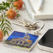 Porte-clés Vincent van Gogh - L'église d'Auvers (Devant Droit)