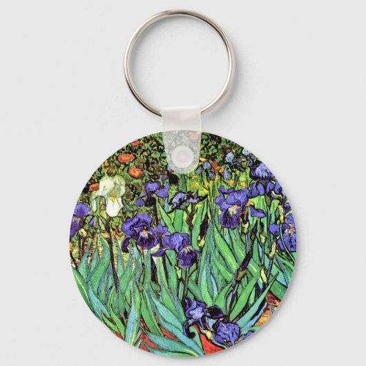 Porte-clés Vincent Van Gogh - Les Iris - Flower Lover Fine Ar (Recto)