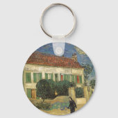 Porte-clés Vincent van Gogh - Maison Blanche à la nuit (Recto)