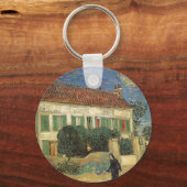 Porte-clés Vincent van Gogh - Maison Blanche à la nuit (Recto)