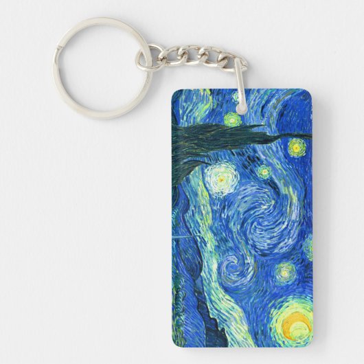 Porte-clés vincent van gogh nuit étoilée (Devant)